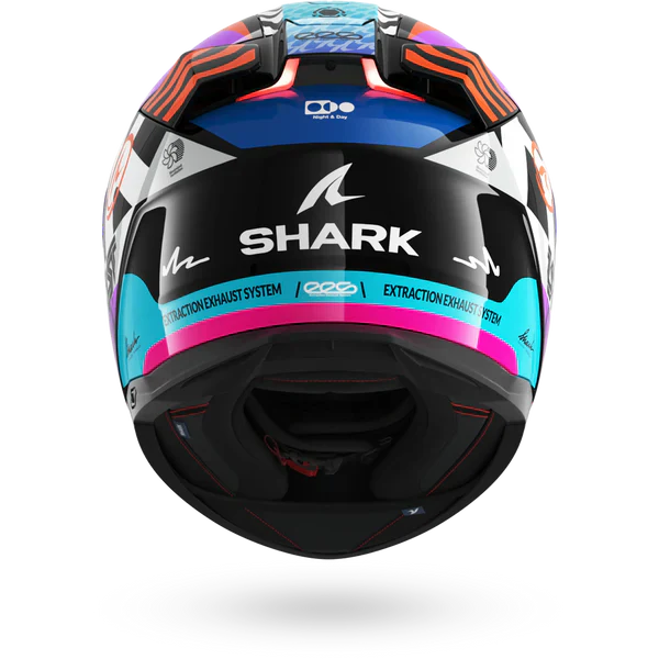SHARK SKWAL i3 SPEED-FANCY MOTORCYCLE HELMET BLACK WHITE ORANGE