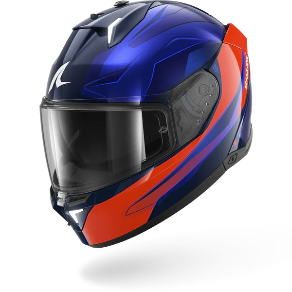 SHARK SKWAL i3 MEKARIUM MOTORCYCLE HELMET BLUE ORANGE BLUE