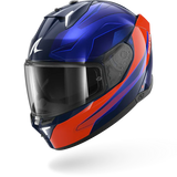 SHARK SKWAL i3 MEKARIUM MOTORCYCLE HELMET BLUE ORANGE BLUE