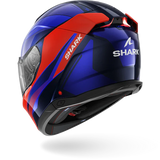 SHARK SKWAL i3 MEKARIUM MOTORCYCLE HELMET BLUE ORANGE BLUE