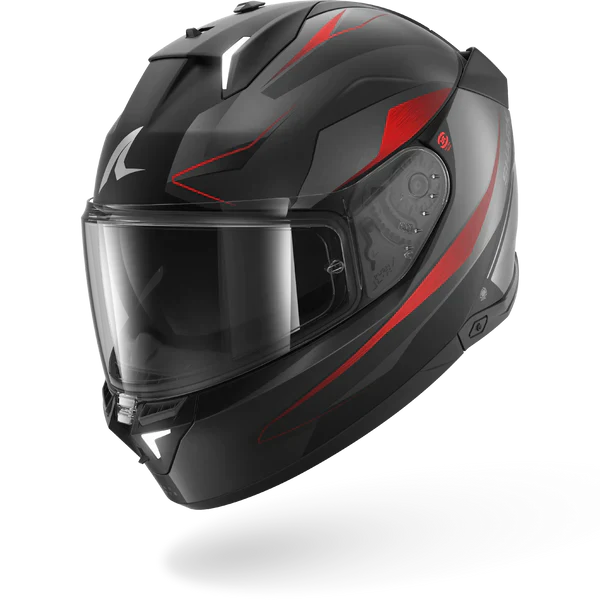 SHARK SKWAL i3 MEKARIUM MOTORCYCLE HELMET MAT BLACK ANTHRA RED