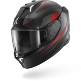 SHARK SKWAL i3 MEKARIUM MOTORCYCLE HELMET MAT BLACK ANTHRA RED