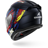 SHARK D-SKWAL 3 SPEED-VIB MOTORCYCLE HELMET BLUE RED BLUE