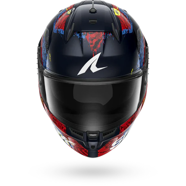 SHARK D-SKWAL 3 SPEED-VIB MOTORCYCLE HELMET BLUE RED BLUE