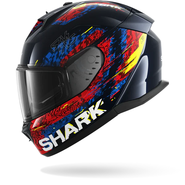SHARK D-SKWAL 3 SPEED-VIB MOTORCYCLE HELMET BLUE RED BLUE