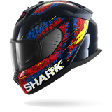SHARK D-SKWAL 3 SPEED-VIB MOTORCYCLE HELMET BLUE RED BLUE