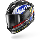 SHARK  D-SKWAL 3 STREETRUSH NEGRO Azul Chrom Casco De Moto
