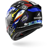 SHARK  D-SKWAL 3 STREETRUSH NEGRO Azul Chrom Casco De Moto
