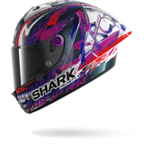 SHARK AERON-GP FIM Carbon Full-Face Motorcycle Helmet Violet White-leftside