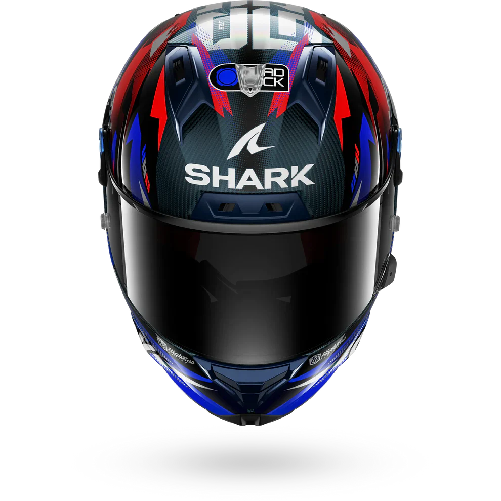 SHARK AERON-GP FIM Carbon Full-Face Motorcycle Helmet Blue-front
