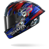 SHARK AERON-GP FIM Carbon Full-Face Motorcycle Helmet Blue-left side