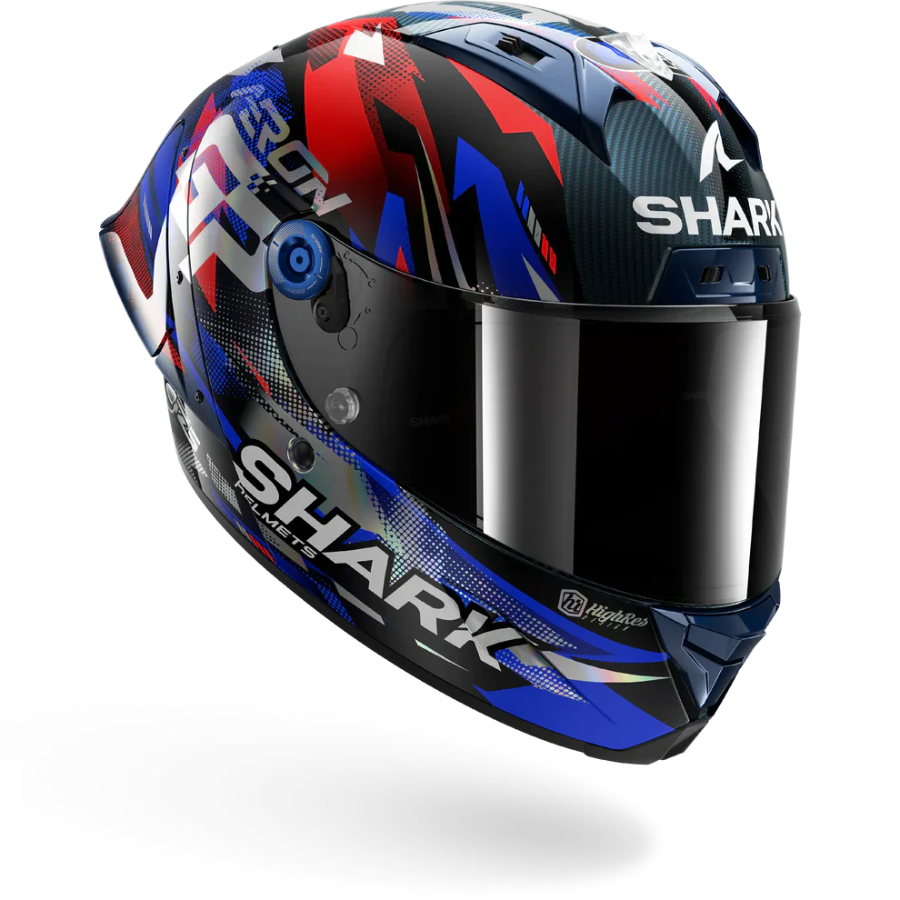 SHARK AERON-GP FIM Carbon Full-Face Motorcycle Helmet Blue-right side