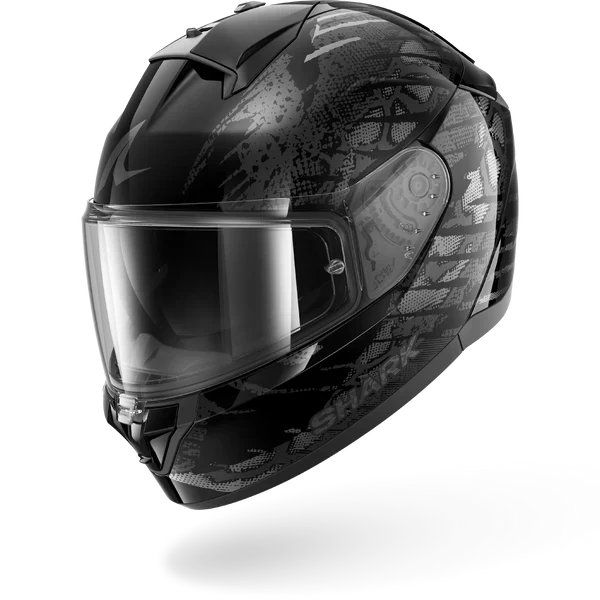 SHARK RIDILL 2 REPTAIA MOTORCYCLE HELMET BLACK ANTHRA SILVER
