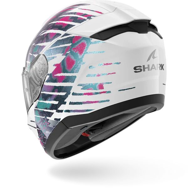 SHARK RIDILL 2 REPTAIA MOTORCYCLE HELMET WHITE VIOLET CHAMELEON