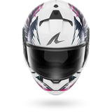 SHARK RIDILL 2 REPTAIA MOTORCYCLE HELMET WHITE VIOLET CHAMELEON