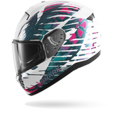 SHARK RIDILL 2 REPTAIA MOTORCYCLE HELMET WHITE VIOLET CHAMELEON