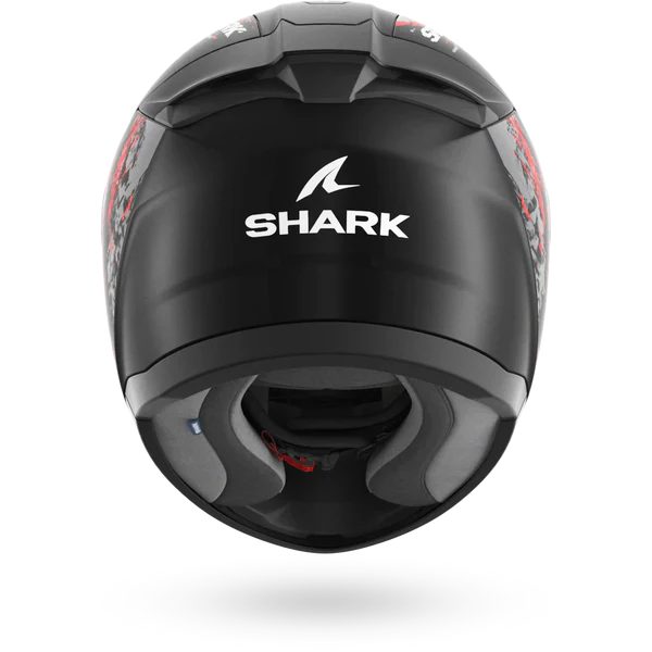 SHARK RIDILL 2 SPEED-VIB MOTORCYCLE HELMET MAT BLACK ANTHRA RED