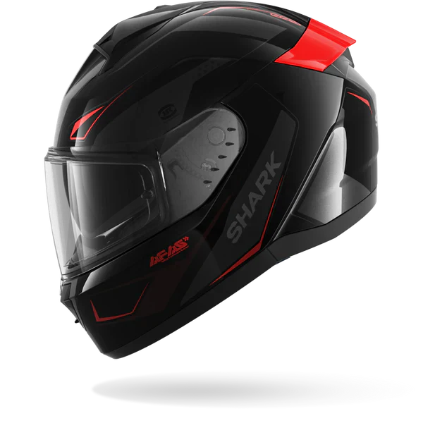 SHARK  RIDILL 2 MEKARIUM NEGRO Anthra  Rojo Casco De Moto