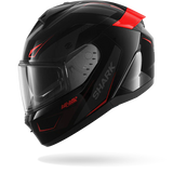 SHARK  RIDILL 2 MEKARIUM NEGRO Anthra  Rojo Casco De Moto