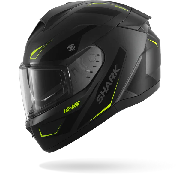 SHARK RIDILL 2 MEKARIUM MOTORCYCLE HELMET MAT ANTHRA YELLOW