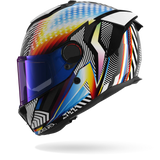SHARK SPARTAN GT Pro Carbon Sthyr Full-Face Motorcycle Helmet White Chrome-left side