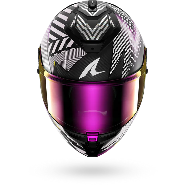 SHARK SPARTAN GT PRO CARBON STHYR MOTORCYCLE HELMET MAT CARBON VIOLET CHROME