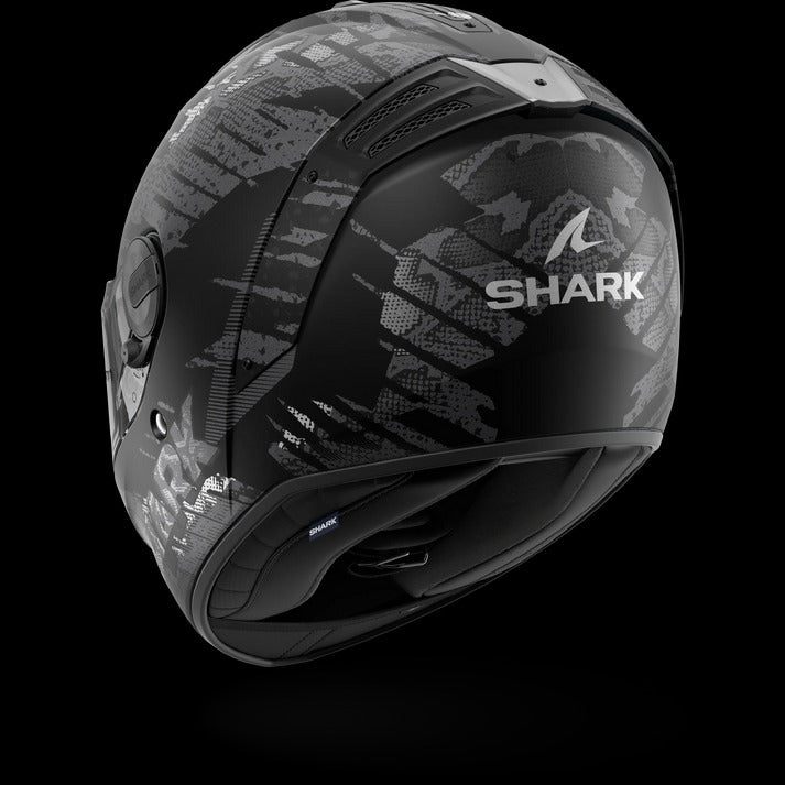 SHARK SPARTAN RS REPTAIA MOTORCYCLE HELMET MAT BLACK ANTHRA
