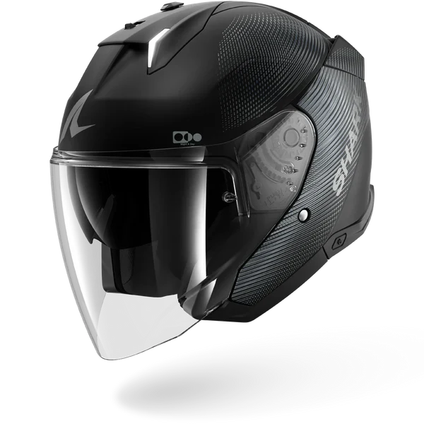 SHARK SKWAL i3 JET SP LYNE MOTORCYCLE HELMET MAT BLACK ANTHRA