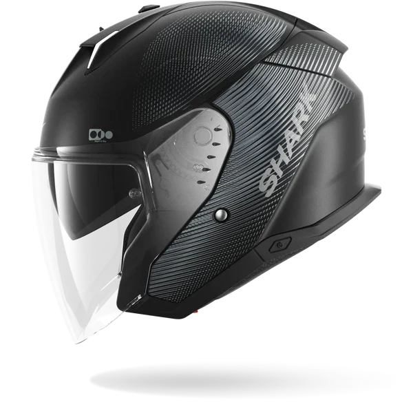 SHARK SKWAL i3 JET SP LYNE MOTORCYCLE HELMET MAT BLACK ANTHRA