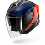 SHARK SKWAL i3 JET MEKARIUM MOTORCYCLE HELMET BLACK CHROME ORANGE