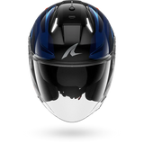SHARK SKWAL i3 JET MEKARIUM MOTORCYCLE HELMET BLACK CHROME ORANGE