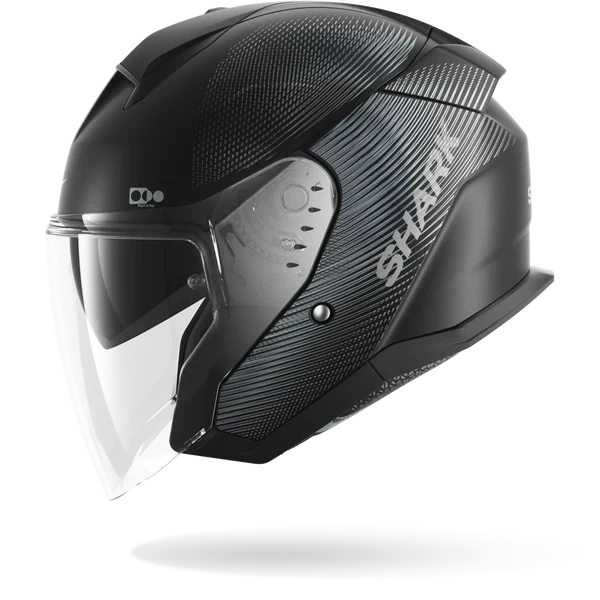 SHARK SKWAL JET SP LYNE MOTORCYCLE HELMET MAT BLACK ANTHRA ANTHRA