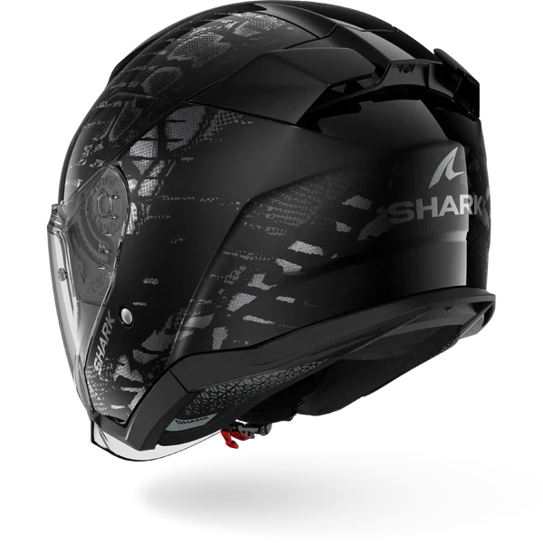 SHARK SKWAL JET REPTAIA MOTORCYCLE HELMET BLACK ANTHRA ANTHRA
