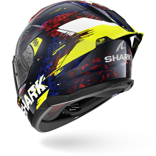 SHARK  SKWAL CUP SPEED-VIB Azul Rojo  Amarillo Casco De Moto