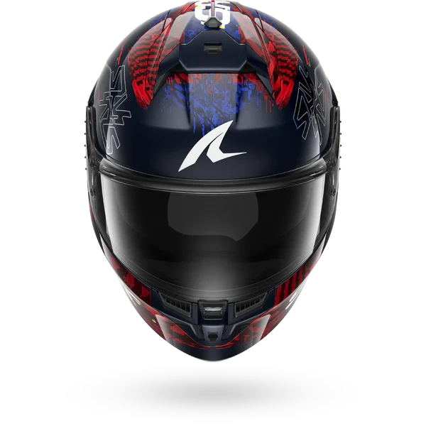 SHARK  SKWAL CUP SPEED-VIB Azul Rojo  Amarillo Casco De Moto