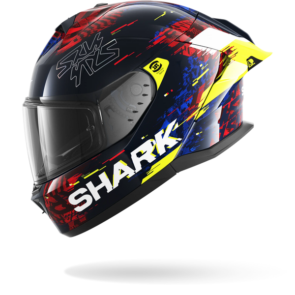 SHARK  SKWAL CUP SPEED-VIB Azul Rojo  Amarillo Casco De Moto