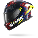 SHARK  SKWAL CUP SPEED-VIB Azul Rojo  Amarillo Casco De Moto