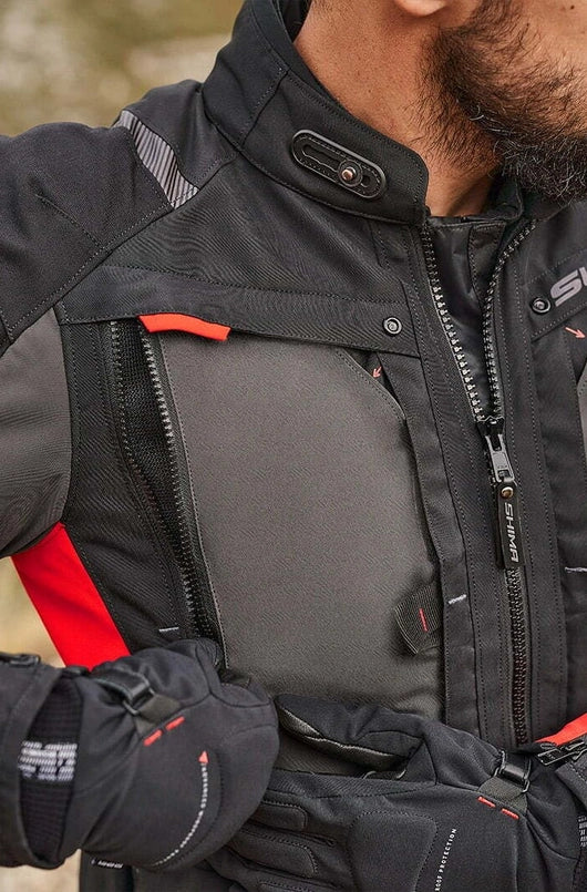 SHIMA HERO 2.0 MEN MOTORCYCLE ADVENTURE JACKET RED