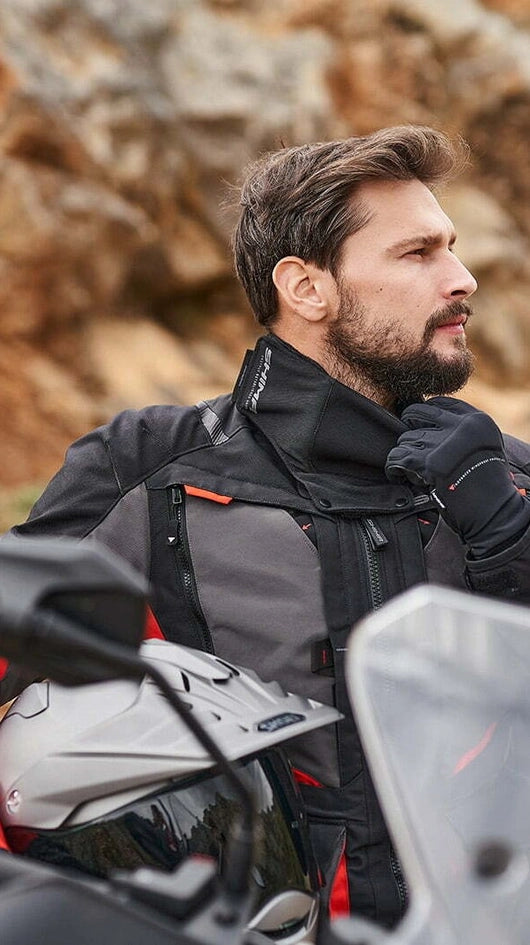 SHIMA HERO 2.0 MEN MOTORCYCLE ADVENTURE JACKET RED