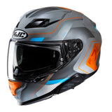 HJC F71 Arcan Sports Full Face Motorcycle Helmet Blue Orange