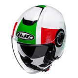 HJC I40N Pyle Full Face Helmet Green White Red