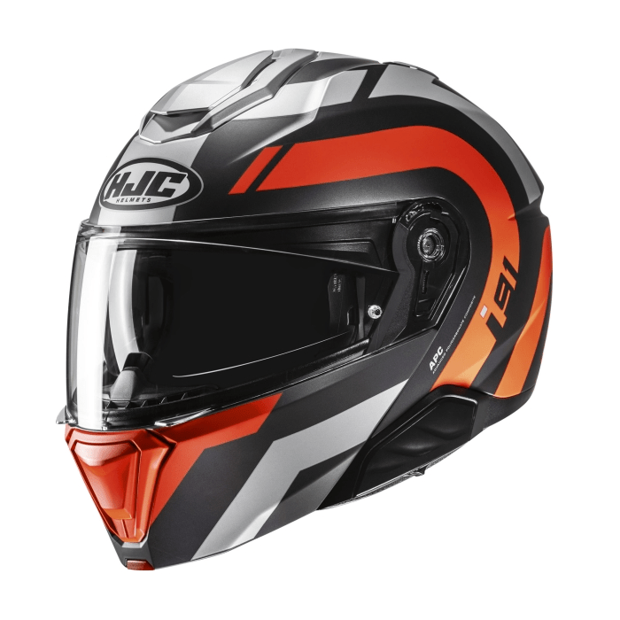 HJC I91 Arven Full Face Motorcycle Helmet Orange