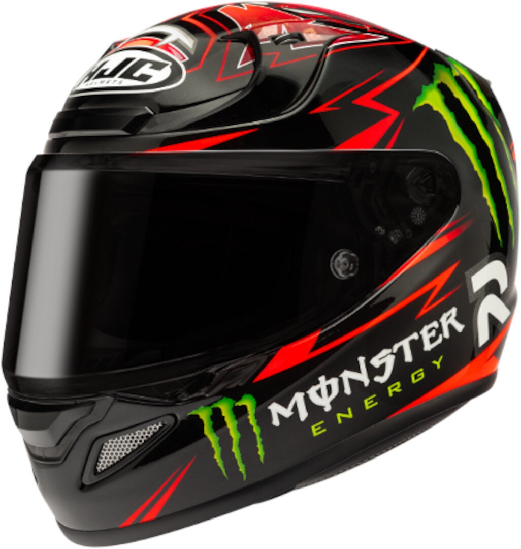 HJC RPHA12 QUARTARARO REPLICA MC1 Full Face Motorcycle Racing Helmet Black Red