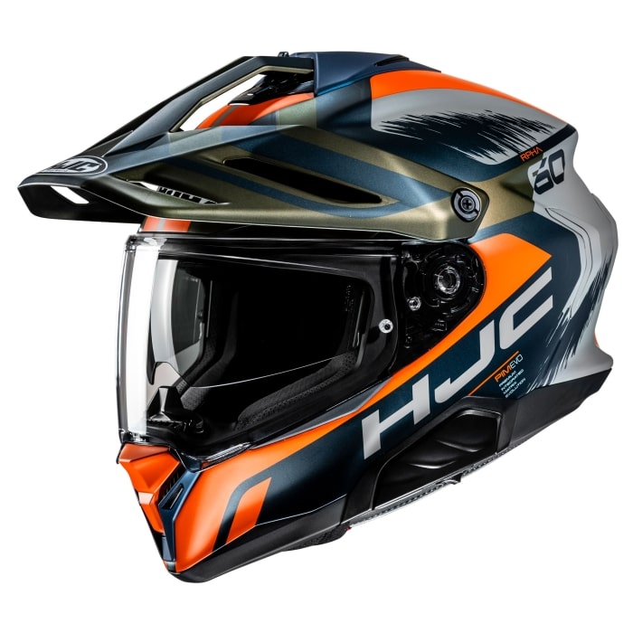 HJC RPHA 60 Quid Helmet motorcycle adventure helmet Orange Black