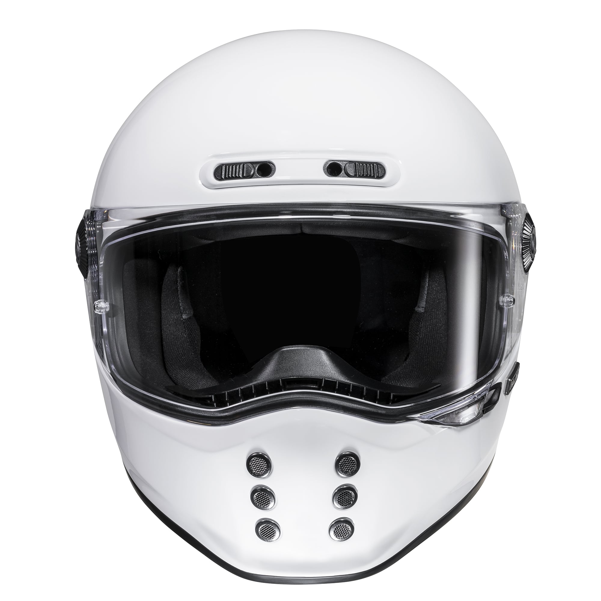 HJC V10 Plain On-Road Motorcycle Riding Helmet White