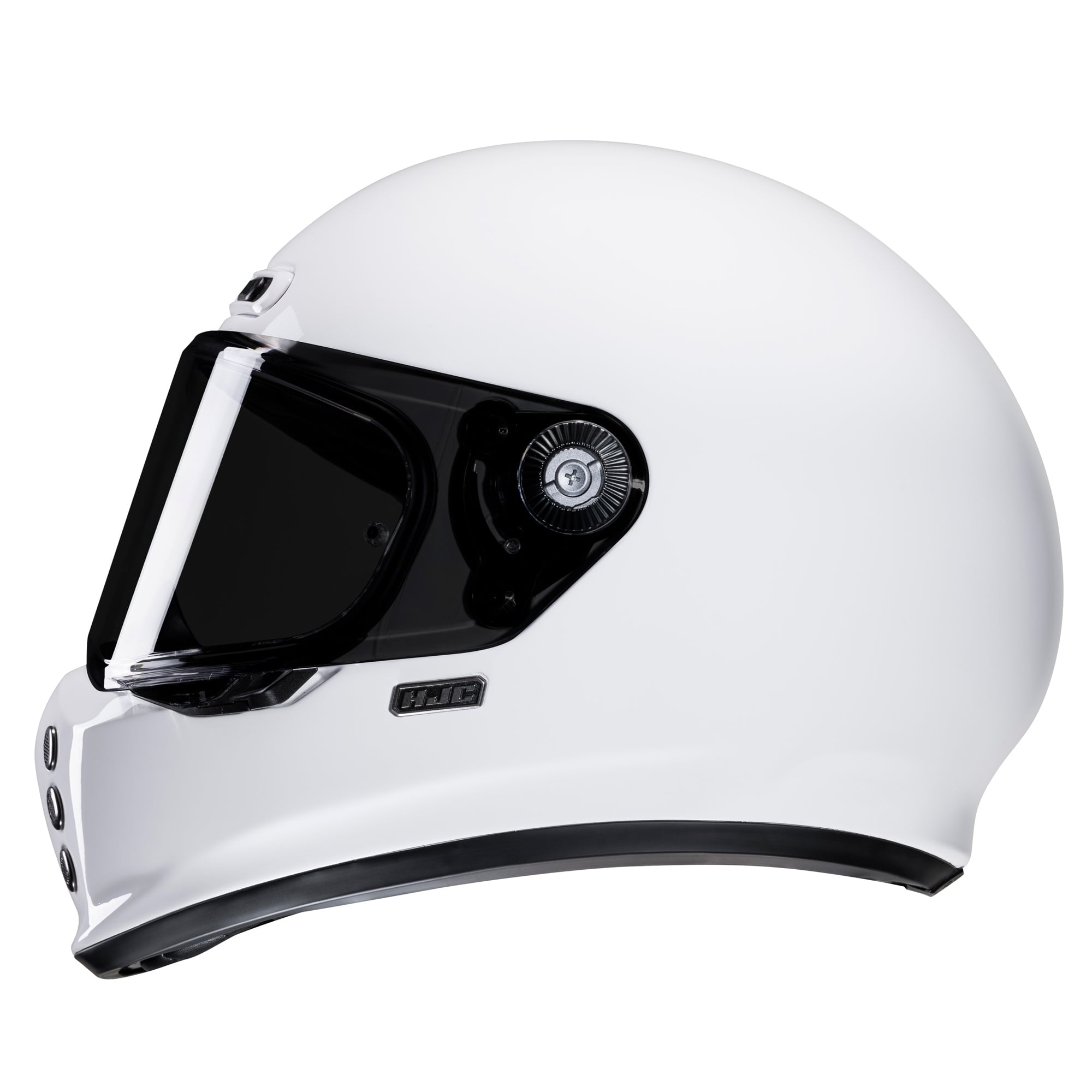 HJC V10 Plain On-Road Motorcycle Riding Helmet White