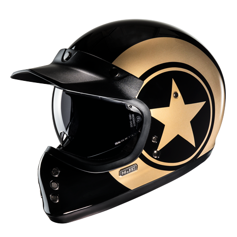 HJC V60 NYX MC9 Classic Style Full Face Motorcycle Helmet Gold