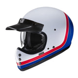 HJC - V60 SCOBY MC21 WHITE RED BLUE FULL FACE MOTORCYCLE HELMET