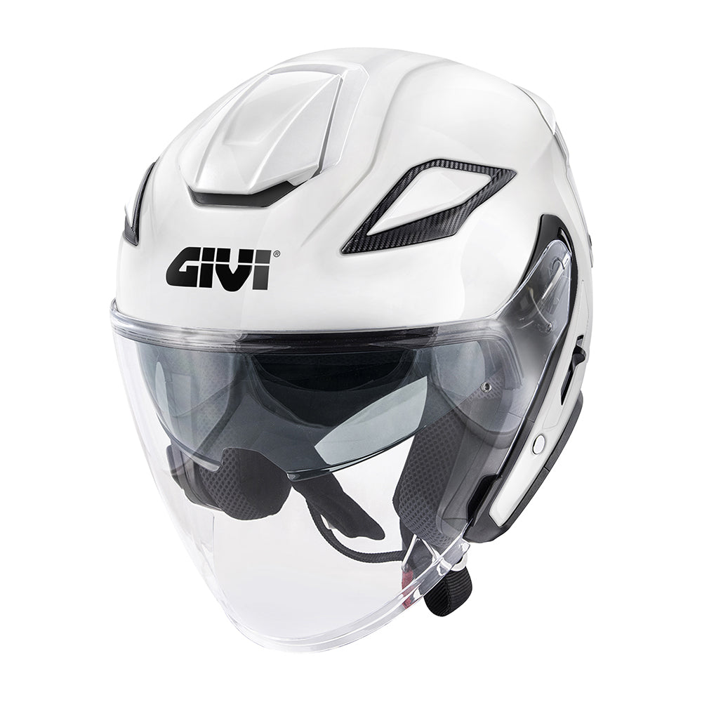 GIVI X29 Fiber Urban Street For Motorcycle Jet Helmet Bright White Pieno
