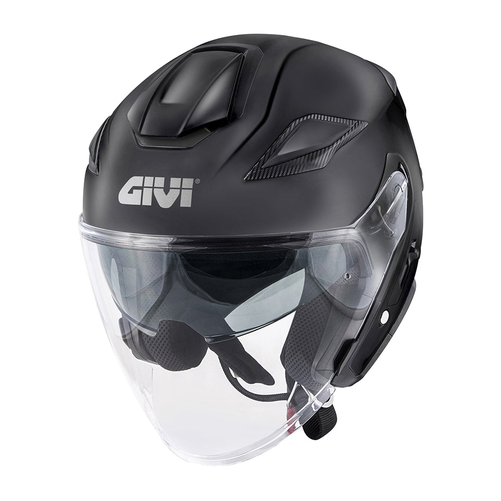 GIVI X29 Fiber Open Jet Scooter Helmet Matte Black